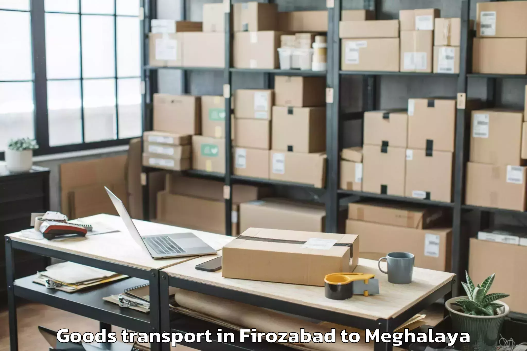 Reliable Firozabad to Rongram Goods Transport